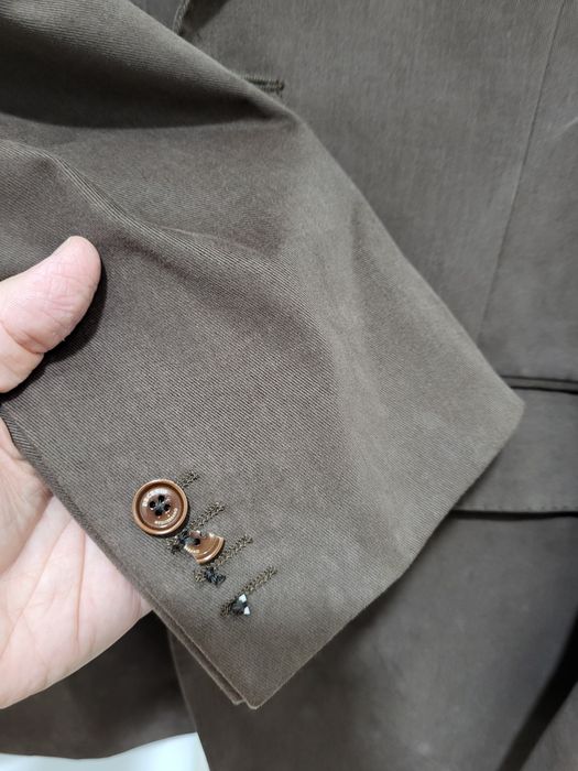 Blazer castanho algodão