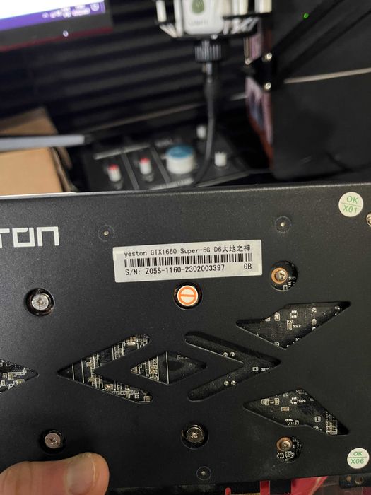 Placa gráfica GTX 1660 Super 6GB Yeston - Excelente ESTADO C/ Caixa