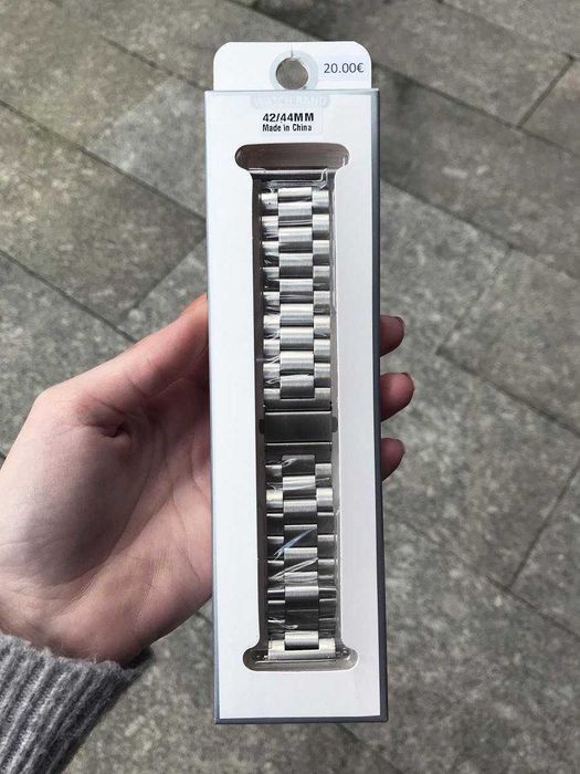 Bracelete em metal / Aço de elos para Apple Watch 42mm /44mm/45mm/49mm