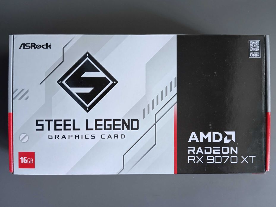 Відеокарта ASRock Radeon RX 9070 XT Steel Legend 16GB