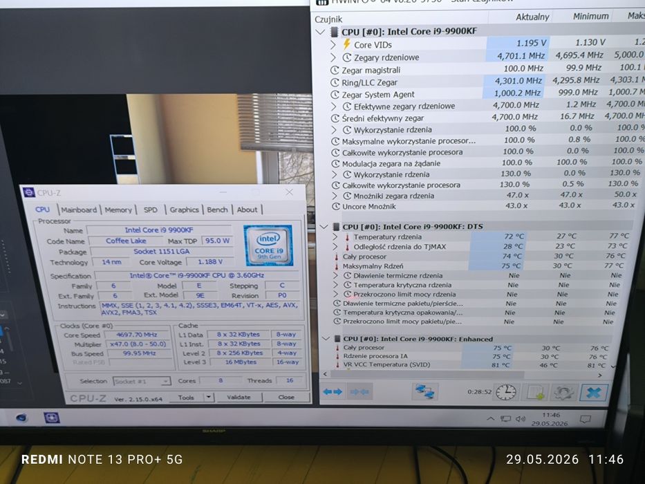 TOP! Intel I9-9900KF LGA1151 9gen.