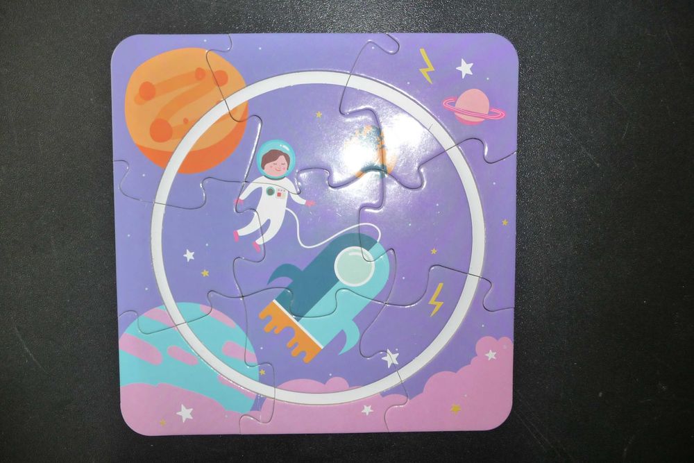 Puzzle kosmos, 9 elementów. Puzzle dla najmłodszych.