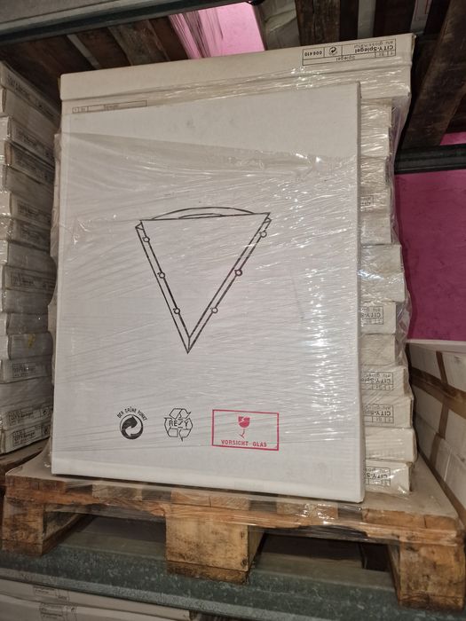 Paleta luster w kartonach – nowe lustra 32 sztuki – sprzedaż hurtowa