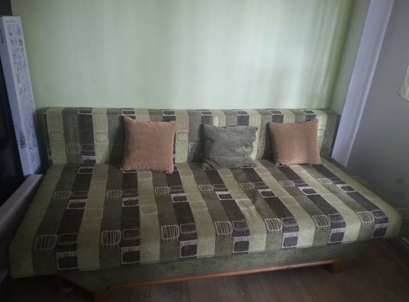 ZA DARMO zielone Łóżko rozkładane tapczan