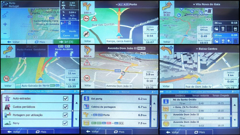 GPS 9 Profissional Truck/Camião Vers.Completa, EUROPA, LED USB