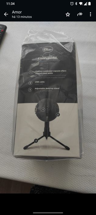 Microfone Logitech Blue Ice Snowball