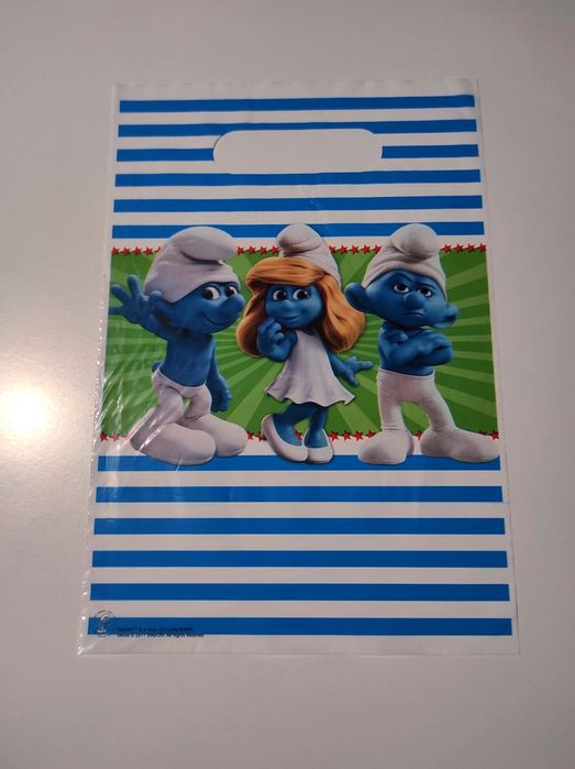 Smerfy Smurfs torebeczki na prezent upominek 1 sztuka