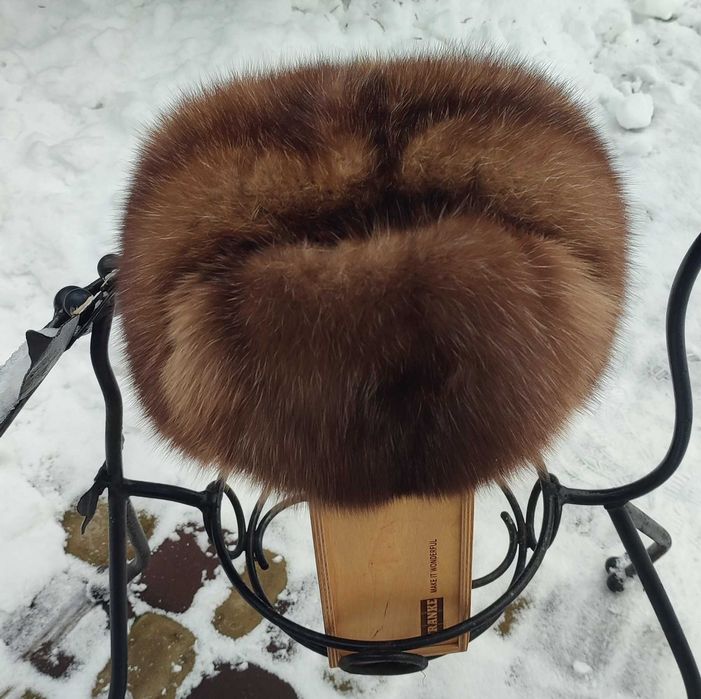 Роскошный дикий соболь ! Шапка