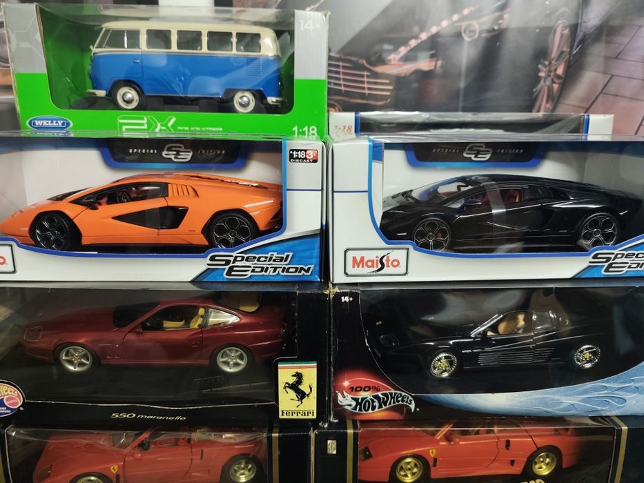 1/18 Lamborghini Countach maisto carro coleção miniatura