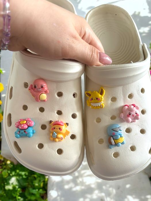 NOWE przypinki piny do butów typu CROCS 6 szt Pokemon