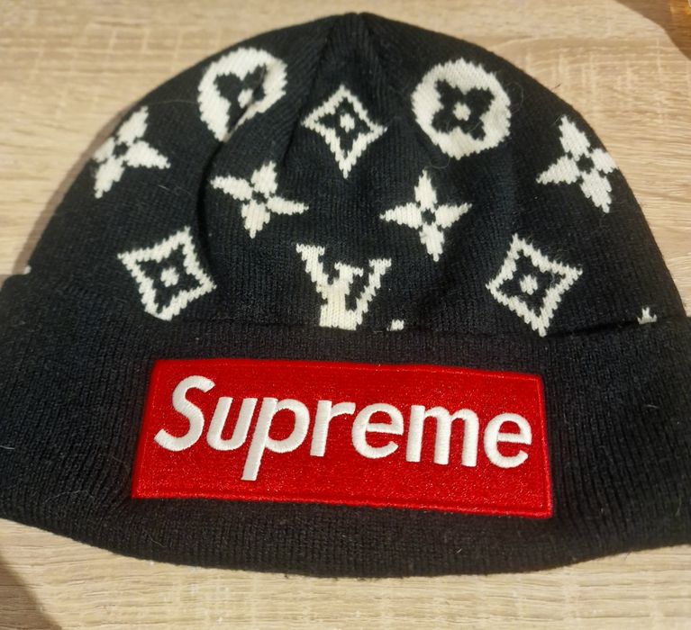 Czapka czarna louis viutton,supreme Polecam