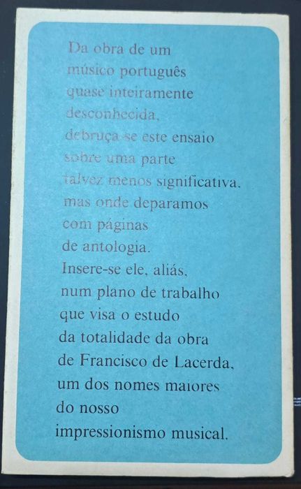 A Música para Piano de Francisco de Lacerda - J. M. Bettencourt Câmara