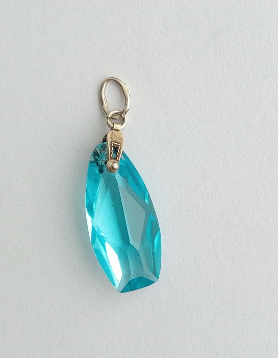 Вінтажний кулон підвіска з каменем. Срібло 925 проба