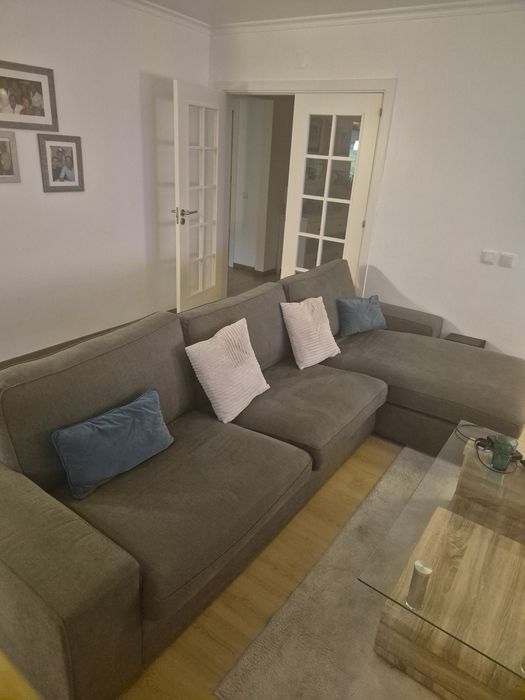 Sofá  Chaise Lounge Verde Claro - OPTIMO ESTADO