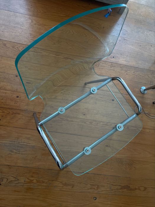 Mesa Vidro & Cadeiras Plexi Vintage