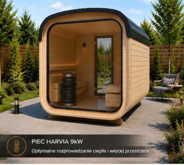 SAUNA QUADRO – Gotowa sauna ogrodowa, super jakość