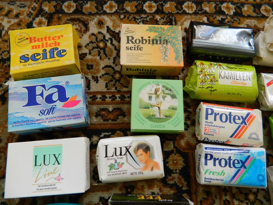 Zestaw mydeł PRL