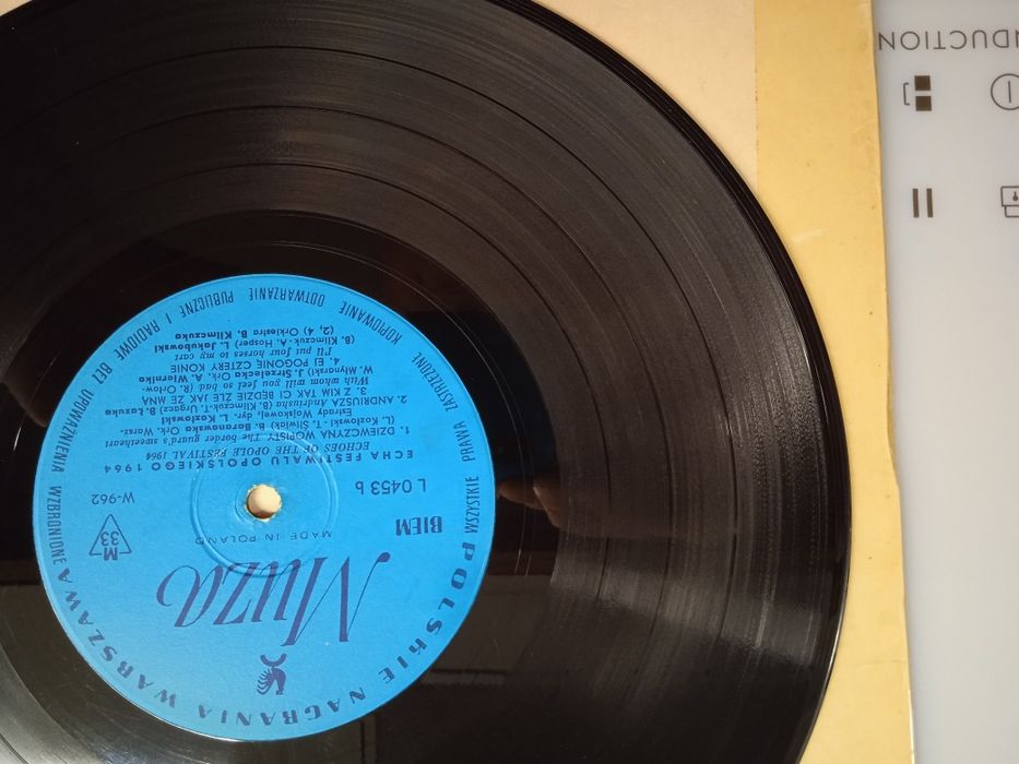 Echa Festiwalu Opolskiego 1964 winyl