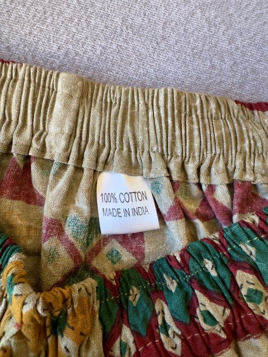 Kolorowe spodnie boho/haremki ze słoniami