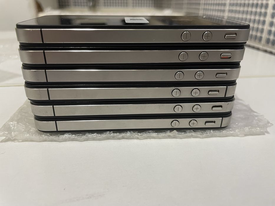 Lote de 6 iphones 4s pretos