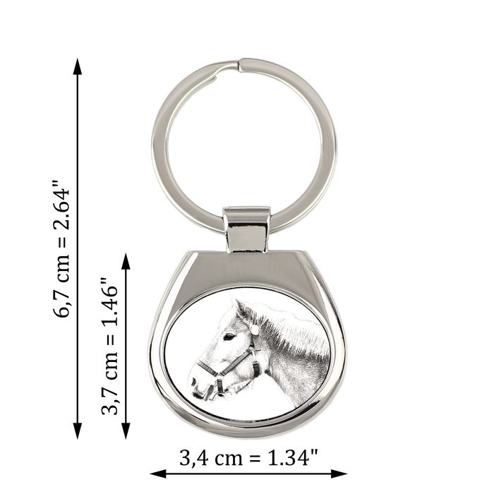 Haflinger brelok ze zdjęciem konia Art-Dog