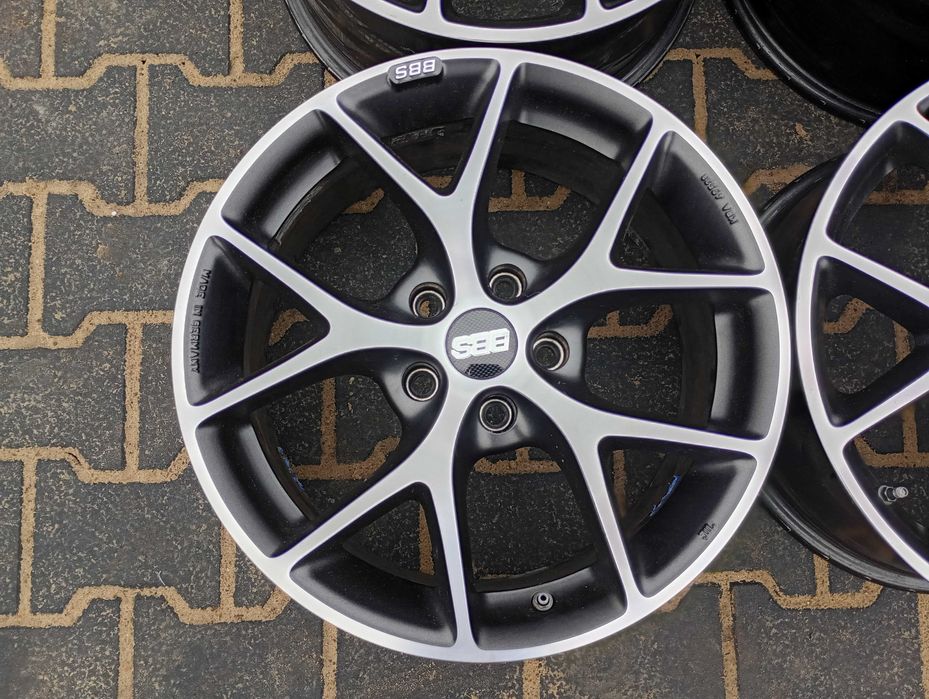 BBS SR Graphite 7,5Jx17H2 5x112 ET35  SR004 + czujniki  IDEALNY STAN