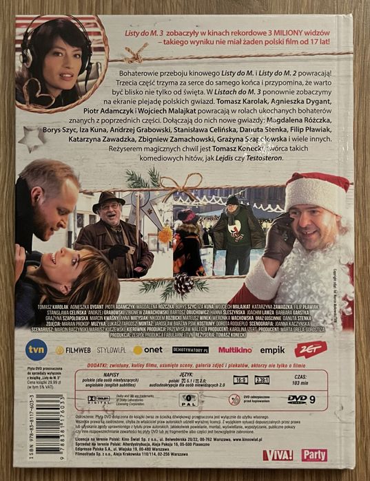 Film DVD Listy do M 3