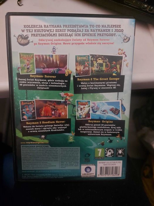 Rayman Collection PC Pakiet 4 Gier (Forever, 2, 3, Origins) Stan Idealny