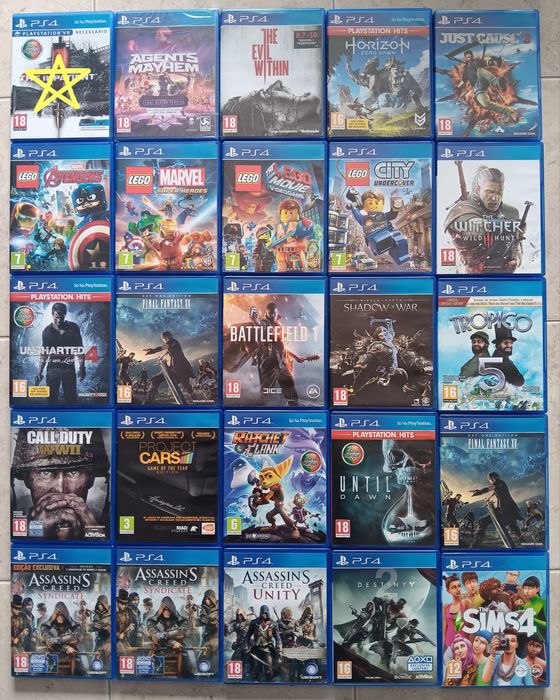Jogos Nintendo Switch/PlayStation 4 e 5 / Nintendo ds e 3ds