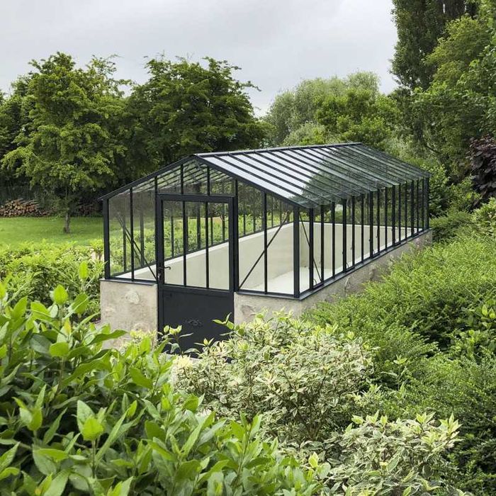 Francuska szklarnia w stylu RETRO LAMS Aluminium szkło hartowane