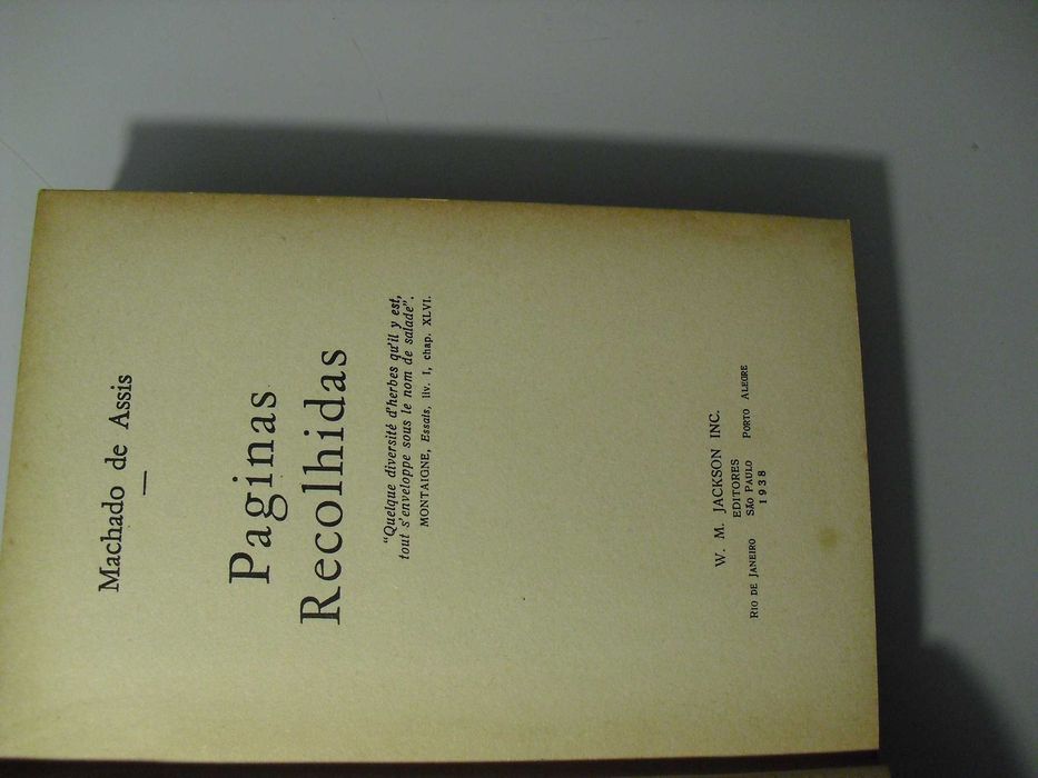MACHADO DE ASSIS-PAGINAS RECOLHIDAS