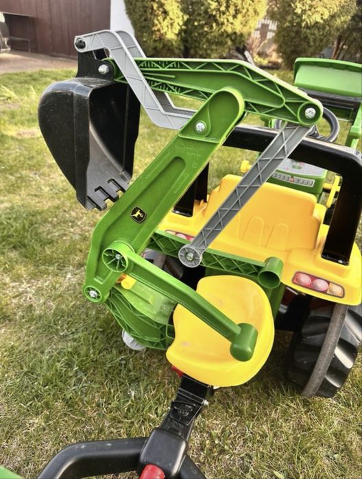 Traktor z przyczepka john deere rolly toys