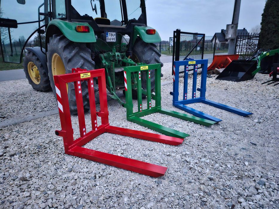 Paleciak na tył ciągnika/mini traktorka/Widły do palet/udźwig 1200kg