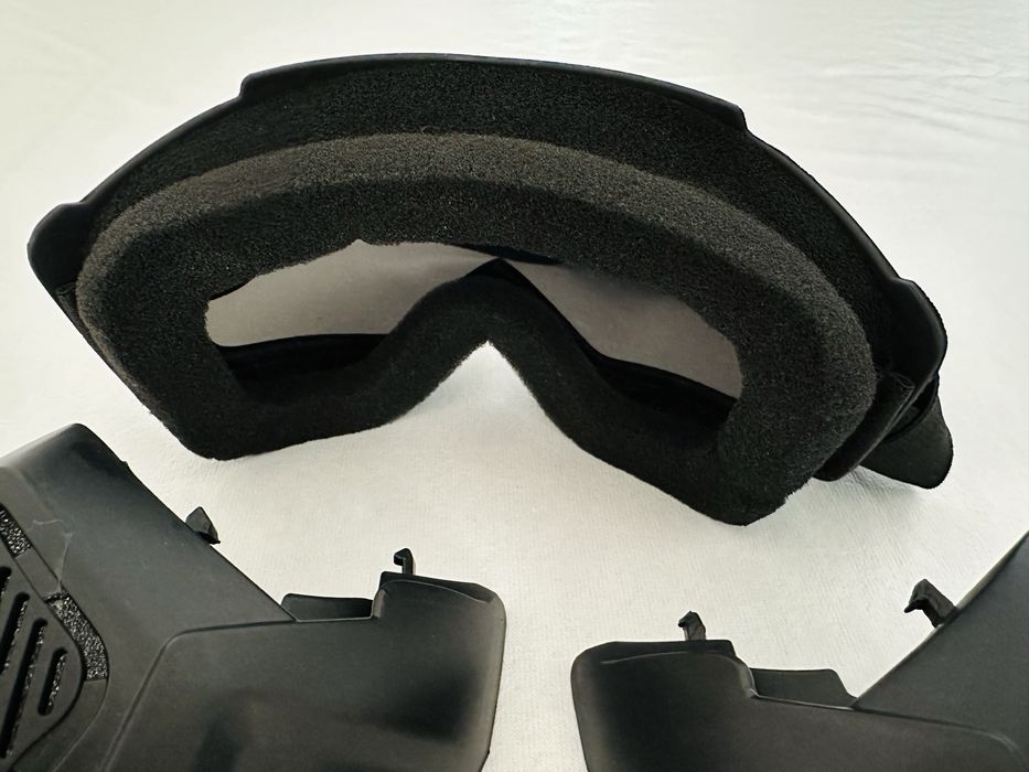 Conjunto 2 máscaras + 1 óculos goggles lentes escuras