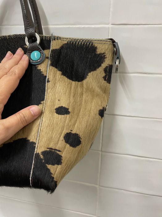 Mala de mão com tiracolo Gabs pele pêlo tecido