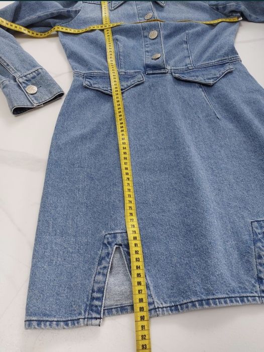 Asos M jeansowa sukienka tuba piękna nowa niebieska bawełna codzień