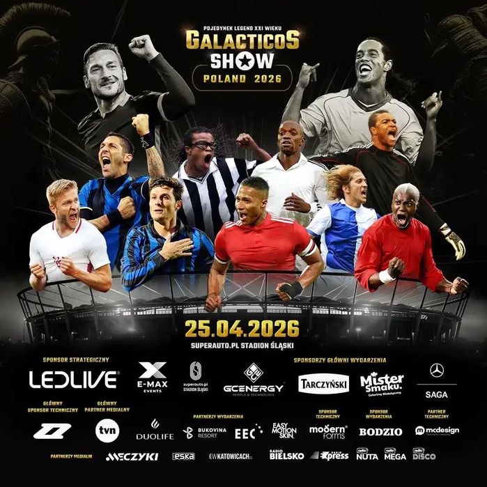 Bilety Mecz Gwiazd Galacticos 25.04.26