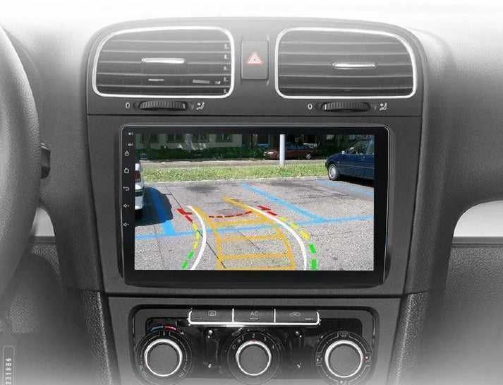 VW Golf 6 2008–2016 – Radio Android 15 9" CarPlay Android Auto GPS Nawigacja Stacja Multimedialna WiFi Bluetooth PL 1GB/32GB