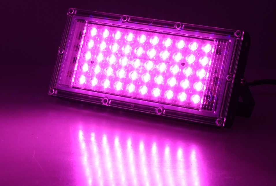 Мощный Фито Ультрафиолетовый прожектор для растений и рассады 50Вт