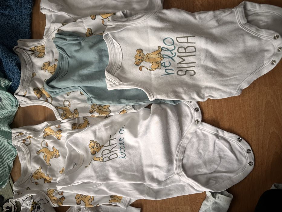 Paczka ubranek dla chłopca 74–80 + śpiworek