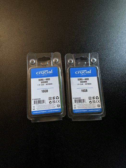 Оперативна памʼять Crucial DDR5 16GB (2x8GB) 4800MHz SODIMM