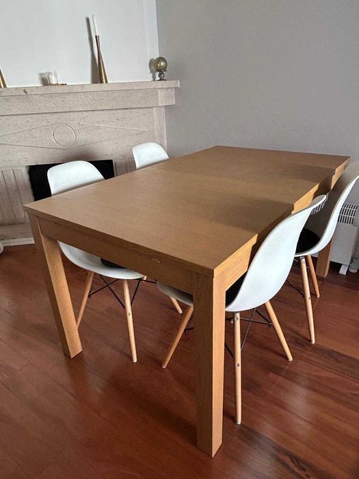 4 Cadeiras Charles Eames Brancas