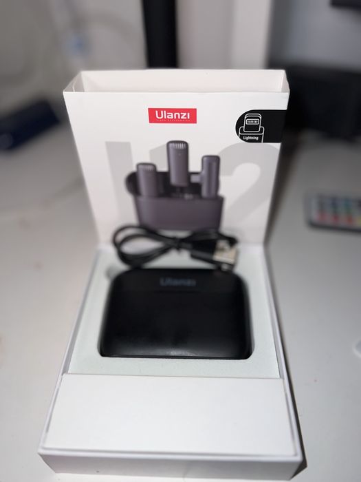 Mikrofony bezprzewodowe ulanzi lighthing iphone