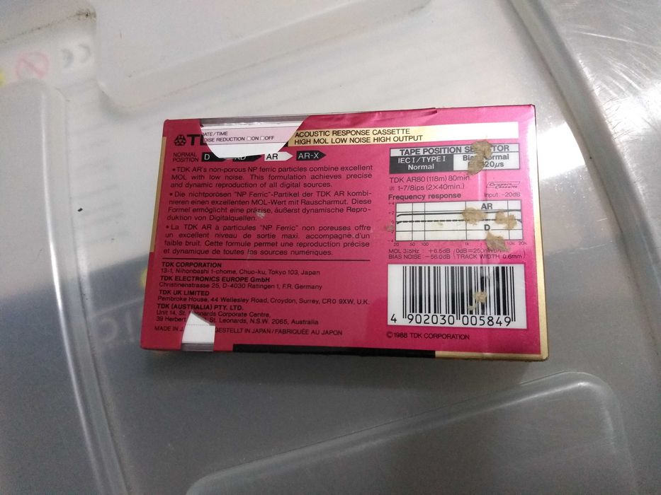 Raríssima cassete de áudio VINTAGE, TDK AR 80, NOVA!