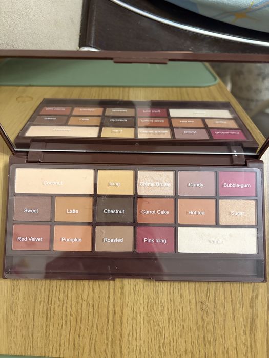 Палетка тіней  шоколадка revolution chololate elixir