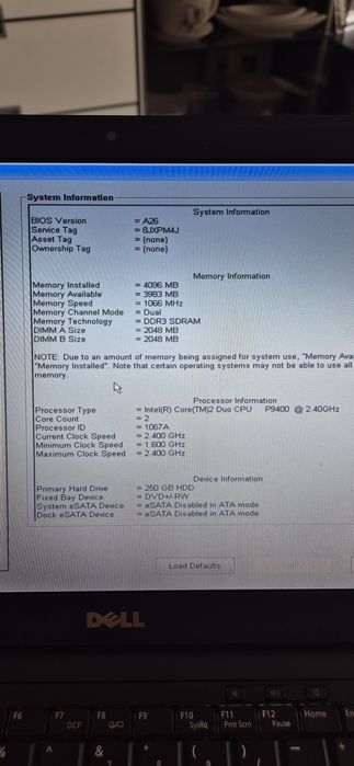 Laptop DELL E4300  , 2  BATERIE