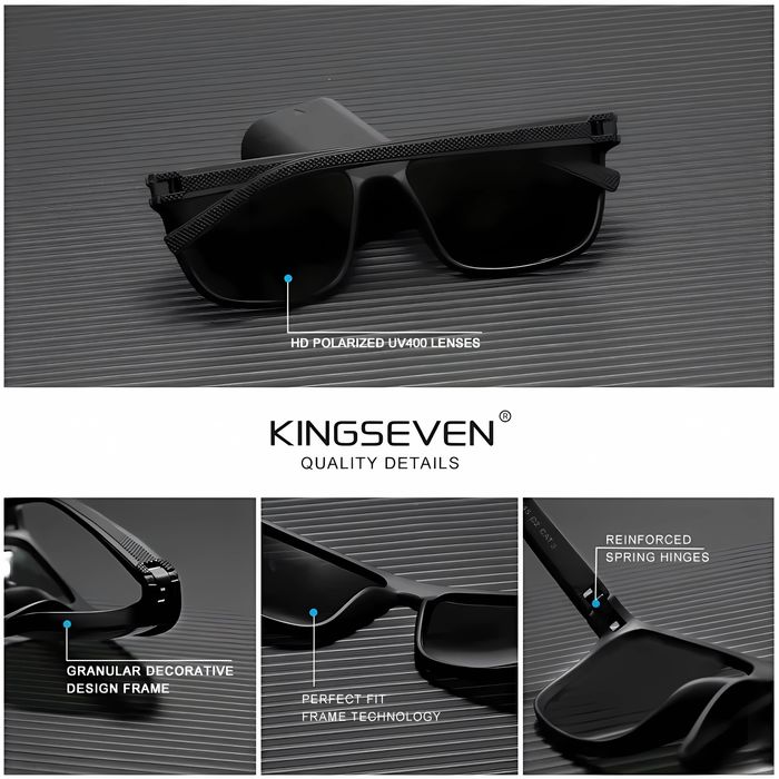 OKULARY PRZECIWSŁONECZNE Polaryzacyjne Dark Blue/Black Sportowe NERDY.