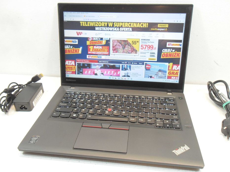 Laptop Lenovo Thinkpad DOTYKOWY ekran T450 i5/SSD256/W11 Gwarancja !