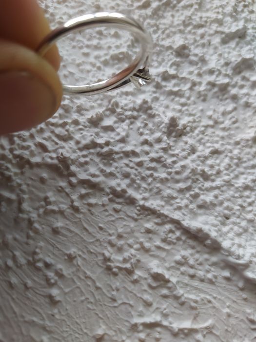 Каблучка з діамантом 0.2 карата, кольцо , платинове кільце ,