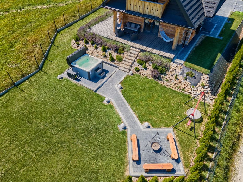 Domek w górach balia JACUZZI SAUNA KOMINEK chata na wakacje dom góralski naweekendy gorąca bania